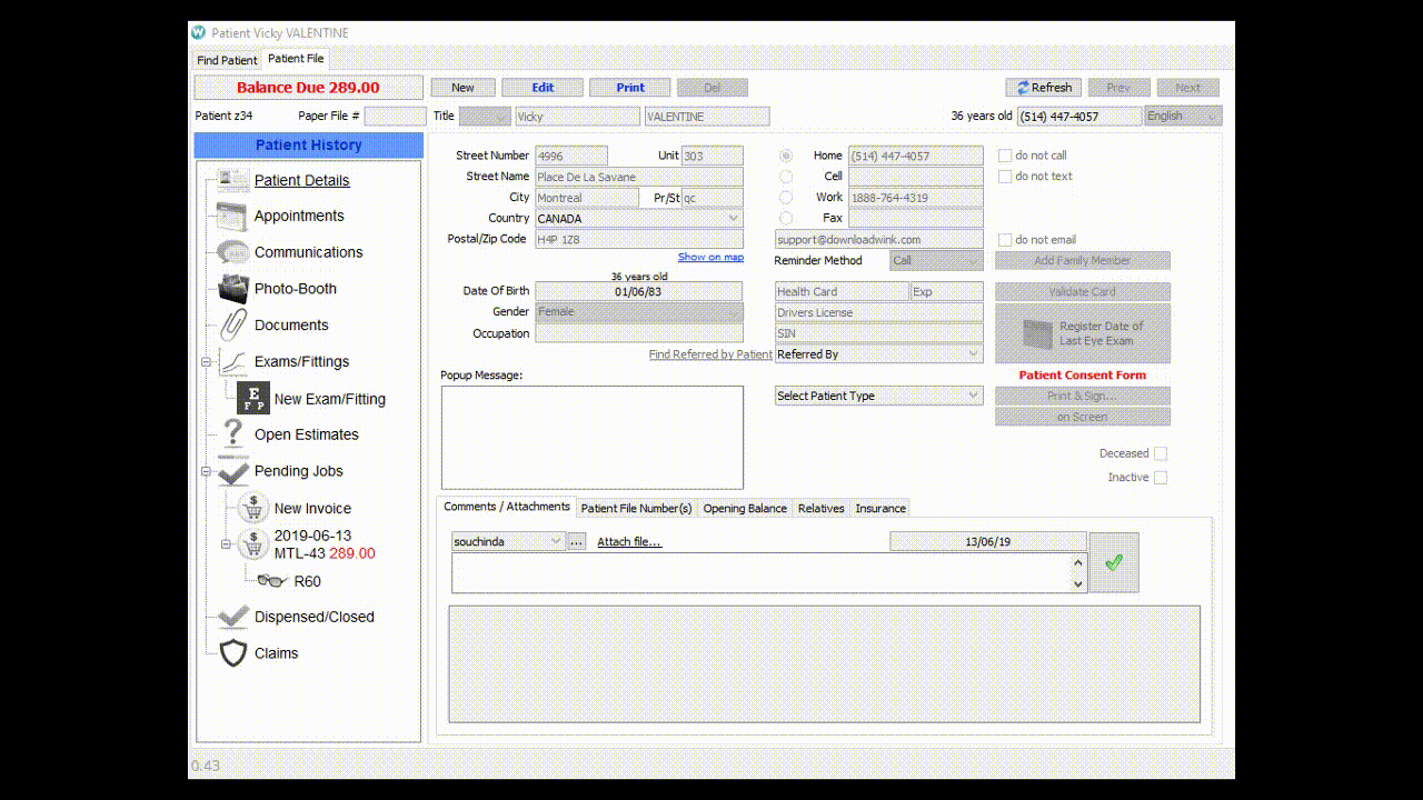 When a supplier invoice is linked to a patient, where can I find it in